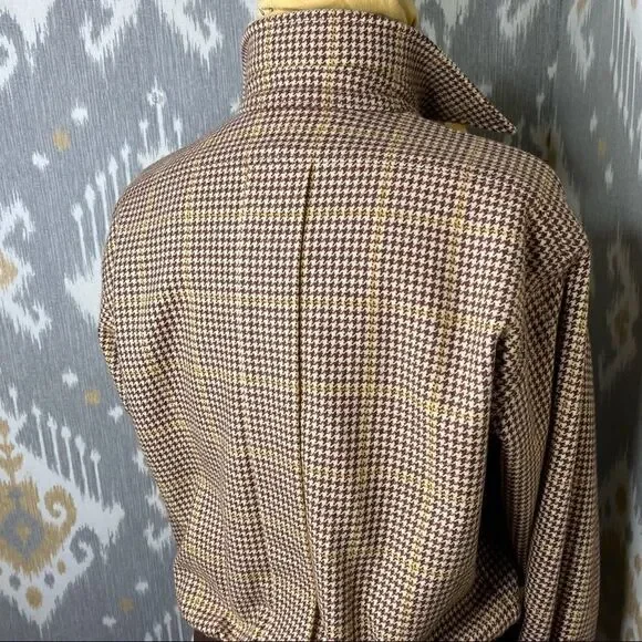Ralph Lauren Collection Brown Multi Wool Check Plaid Jacket - Picture 9 of 16